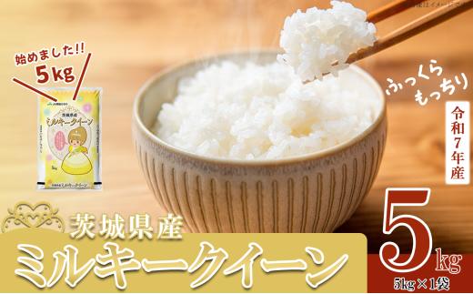 【 期間限定 】5kg 8,500円！【 6月出荷分 】 令和7年産 茨城県産 ミルキークイーン 5kg (5kg × 1袋)【 米 お米 白米 茨城県産 ごはん こめ 国産 ミルキークイーン ふっくら もっちり 5kg 】