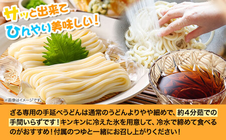 手延べざるうどん つけつゆ付き 200g×6袋 かも川手延素麺株式会社