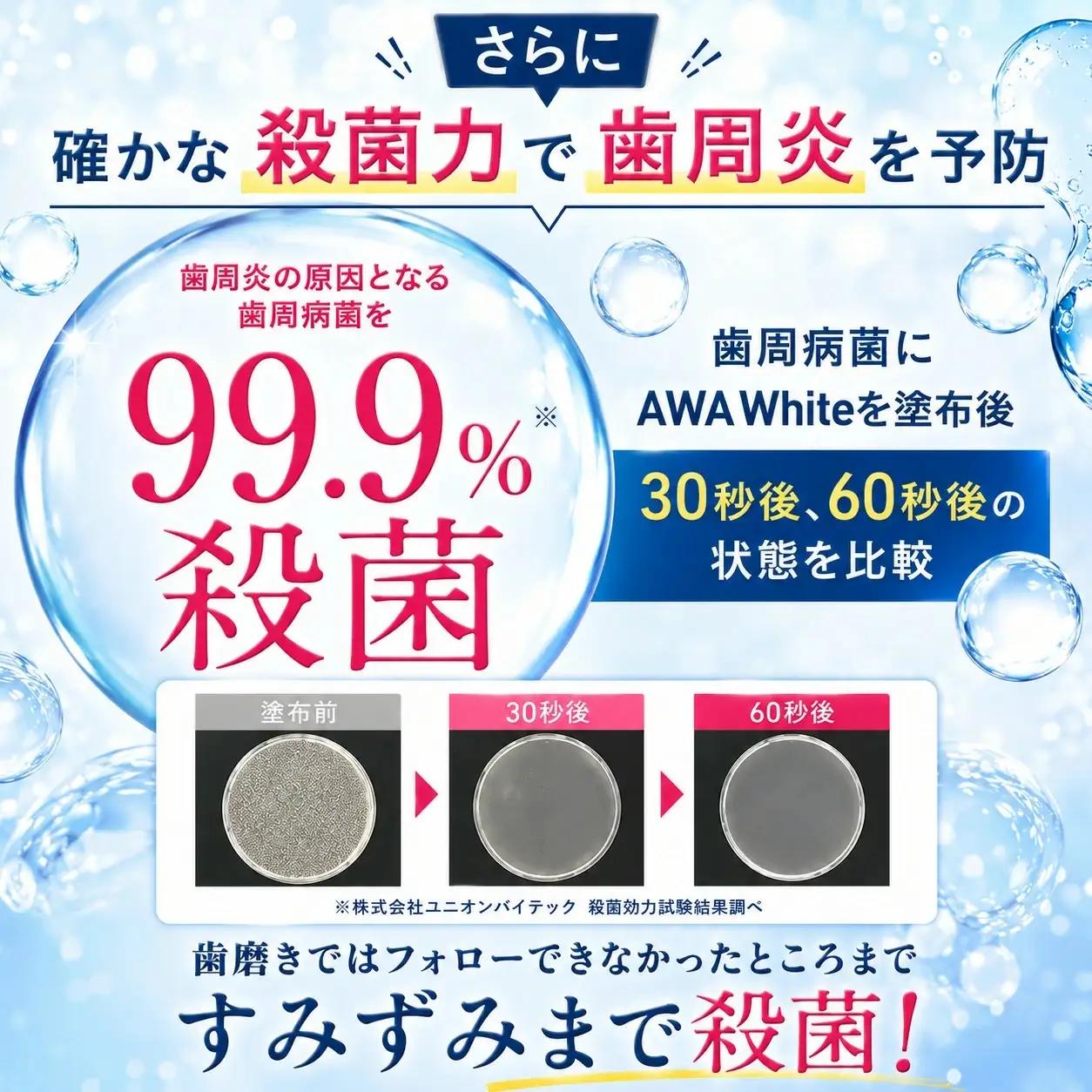 泡ホワイト 歯磨き粉 50ml 1本 AWAWhite 薬用泡歯磨きMD ホワイトニング 歯周病 予防 医薬部外品 口臭 口臭予防 歯肉炎予防 セルフホワイトニング 自宅ホワイトニング 歯 白い歯 黄