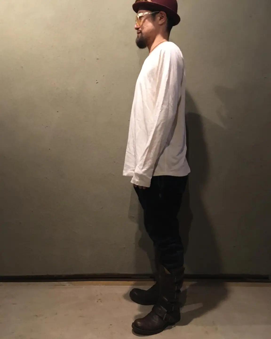 旅人の長袖（麻綿のラグラン長袖） サイズB（M~L） 長袖 カットソー