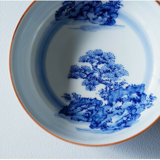 起山窯 有田焼 山水絵 小鉢 A14-99_イメージ3