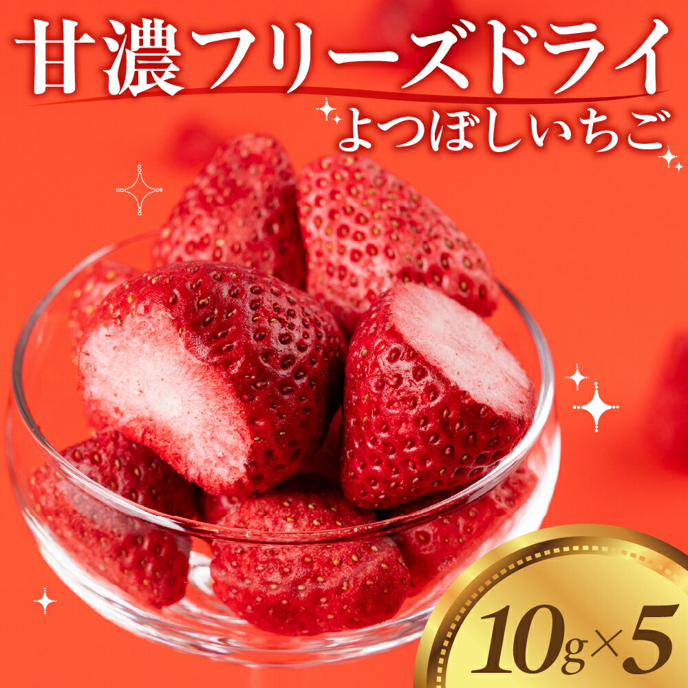 【ふるさと納税】フリーズドライいちご よつぼし 苺 国産 豊橋産 甘い ヘルシー 健康 おやつ おいしい デザート 手軽 ヨーグルト や シリアル に アイスに添えて ビタミンC ポリフェノール 抗酸化 豊橋市 小分け 製菓 プチギフト プレゼント