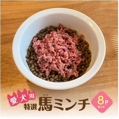 ふるさと納税 宇城市 特選馬ミンチ　8パックセット　大阪馬肉屋　ワンちゃん大喜び