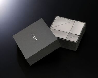 LOPT OPTICAL GLASS BLOCKS SHIKAKU ／ インテリア オブジェ 光学ガラス しかく 四角 インテリアデザイナー 進藤篤氏 おしゃれ 埼玉県 No.628