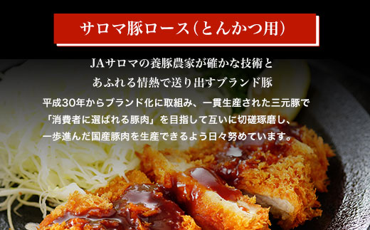 サロマ豚 ロース 600g とんかつ用 SRMM008