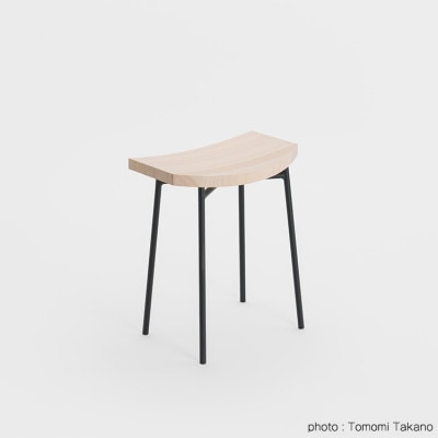 横につながるスツール(ウレタン塗装)　TSUYAMA FURNITURE