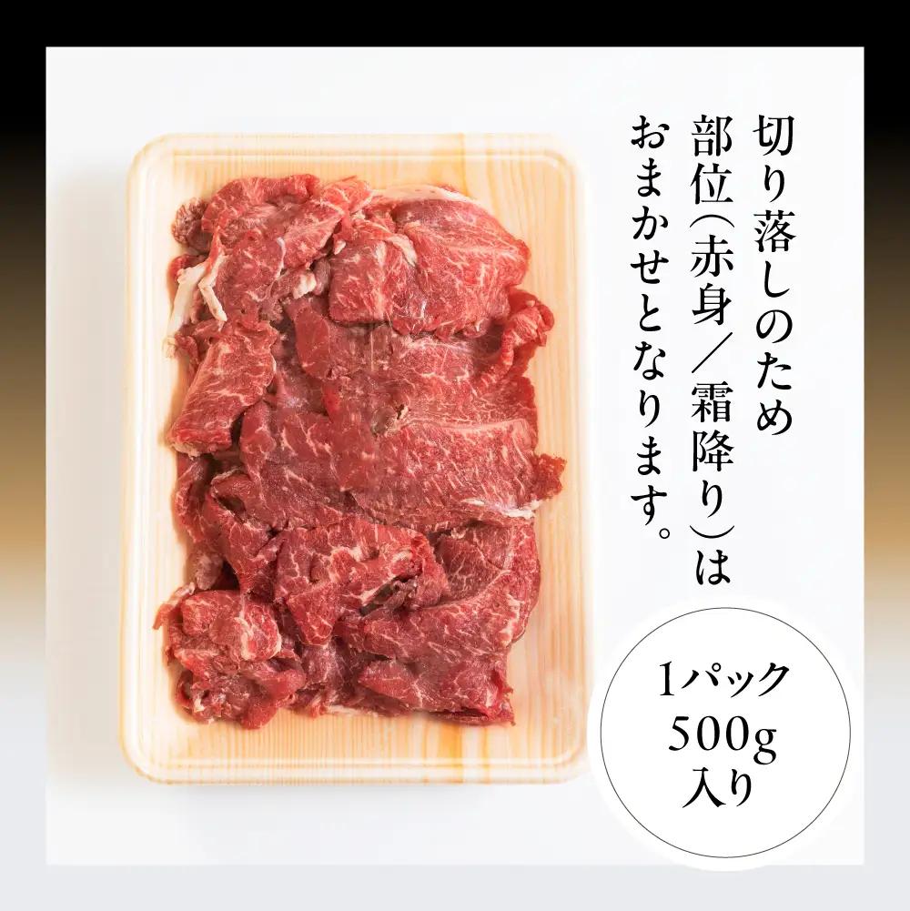 A5等級飛騨牛  切り落し 500g 簡易包装　切り落し