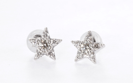 PT900ダイヤモンド　ピアス　スター　0.30ct【MUP16356】