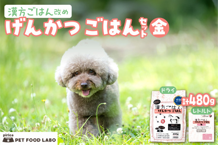 漢方ごはん改めげんかつごはん金（ドライ400g＋レトルト1個）セット	