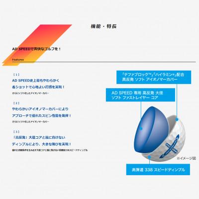 ふるさと納税 丹波市 ゴルフボール　スリクソン　AD　SPEED　ホワイト　3ダース入り |  | 01