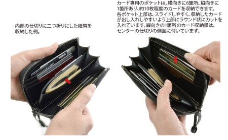 VanNuys ミドルサイズのオールインワンL型ファスナーウォレット ビンテージブラウン