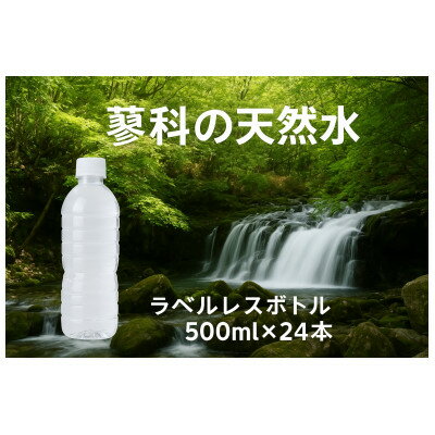 【ふるさと納税】蓼科の天然水ラベルレスボトル 500ml×24本 長野県茅野市からお届け【1702351】