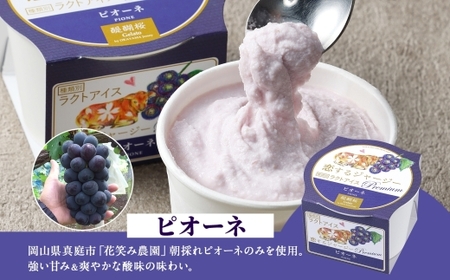 【ジェラート醍醐桜】恋するジャージーPremium2種 （ゴールデンミルク＆ピオーネ）計8個セット / 岡山 真庭 【nhss030-01】