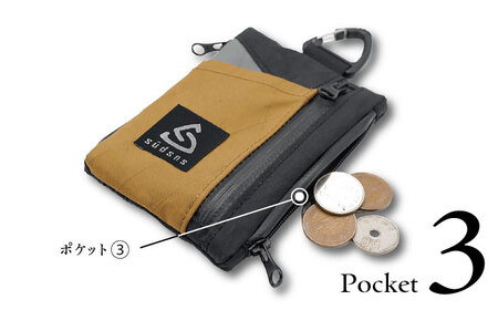Multi Pouch（Black） マルチポーチ 小物入れ 多機能 コンパクト 岐阜市 / sudsns[ANGB001]