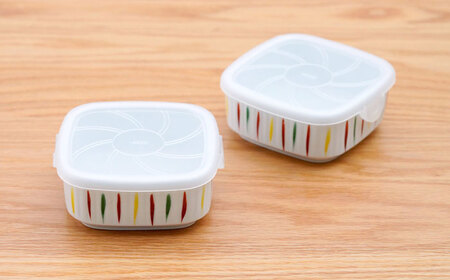 【波佐見焼】角パック 錦十草 2個セット【団陶器】[PB224]