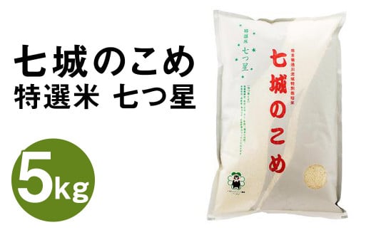 【令和6年産】 七城のこめ 特選米 七つ星 精米 5kg ヒノヒカリ 白米 九州産 熊本県産