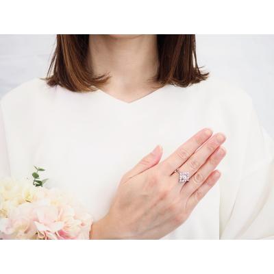 ふるさと納税 甲府市 1.00ct　ひし形バゲット&ラウンドダイヤモンドリング9592PT |  | 03