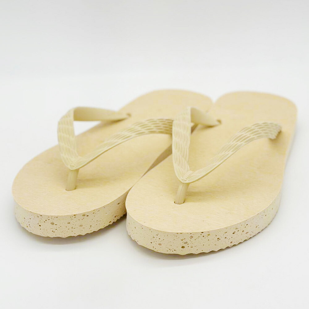 【ふるさと納税】牡蠣殻 ビーチサンダル アップサイクル 1セット サンダル ビーサン 靴 くつ クツ 茶色 サマーシューズ 日本製 アウトドア 大阪府 阪南市 送料無料