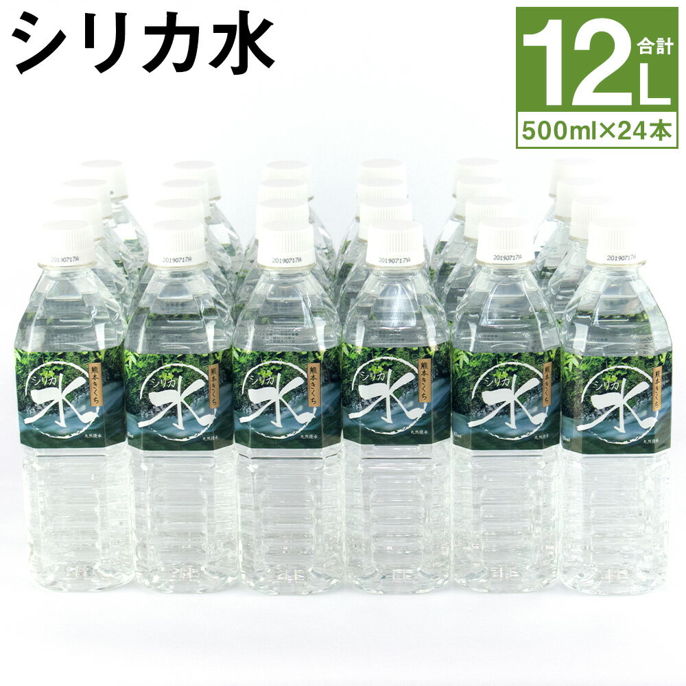 【ふるさと納税】シリカ水 500ml×24本 合計12L 【メロンドーム】 水 飲料 ドリンク 清涼飲料水 ペットボトル ミネラルウォーター 送料無料《90日以内に出荷予定(土日祝除く)》
