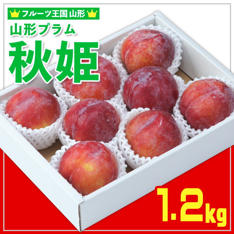 【ふるさと納税】★フルーツ王国山形★山形プラム(秋姫)1.2kg すもも【令和8年産先行予約】FS25-097