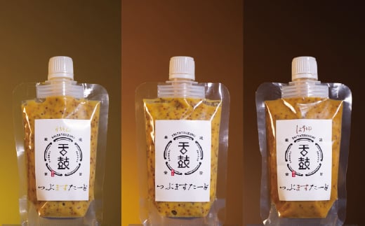 『舌鼓』つぶますたーど3種のフレーバーセット（プレーン・レモン・醤油）各1袋　計3袋【パックタイプ】[G4652]