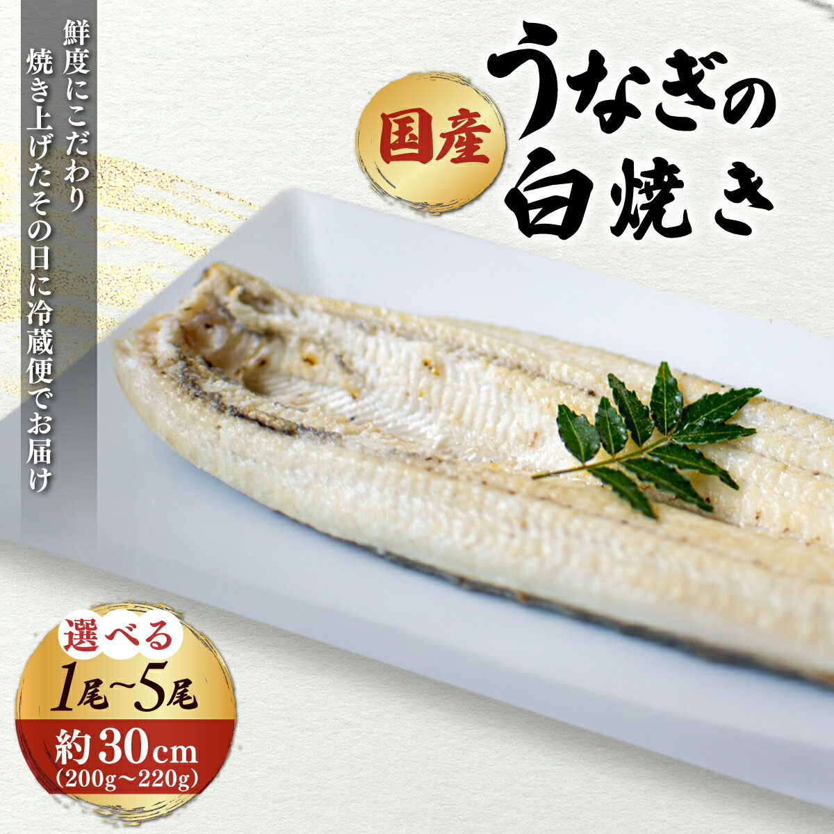 【ふるさと納税】「国産うなぎの白焼き」 選べる1尾～5尾セット 特上 うなぎ 蒲焼 ウナギ 鰻蒲焼き うなぎ蒲焼き 白焼き 1尾 2尾 3尾 4尾 5尾 人気 国産 浜名湖 うなぎ 関西 鰻蒲焼 養殖 冷蔵 ギフト ご褒美 人気 京都　京都府 福知山市