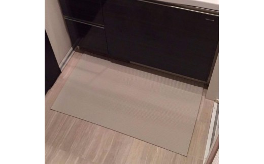 洗濯いらず、ずれない、抗菌 のふく楽 洗面マット（・洗面マット×2枚 ・長さ90cm 幅50cm 厚み5mm ・カラー:オフホワイト）