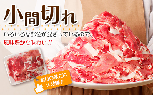 豚小間切れ＆豚ミンチセット(合計3kg) 豚肉 ポーク 国産 食品 おかず こま切れ 挽肉 日南市産 個包装 万能食材 おすすめ 生姜焼き 炒め物 ハンバーグ おかず お弁当 おつまみ お取り寄せ グ