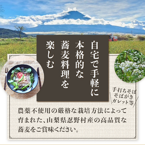 富士北麓忍野村産　石臼挽きそば粉（300g）農薬不使用
