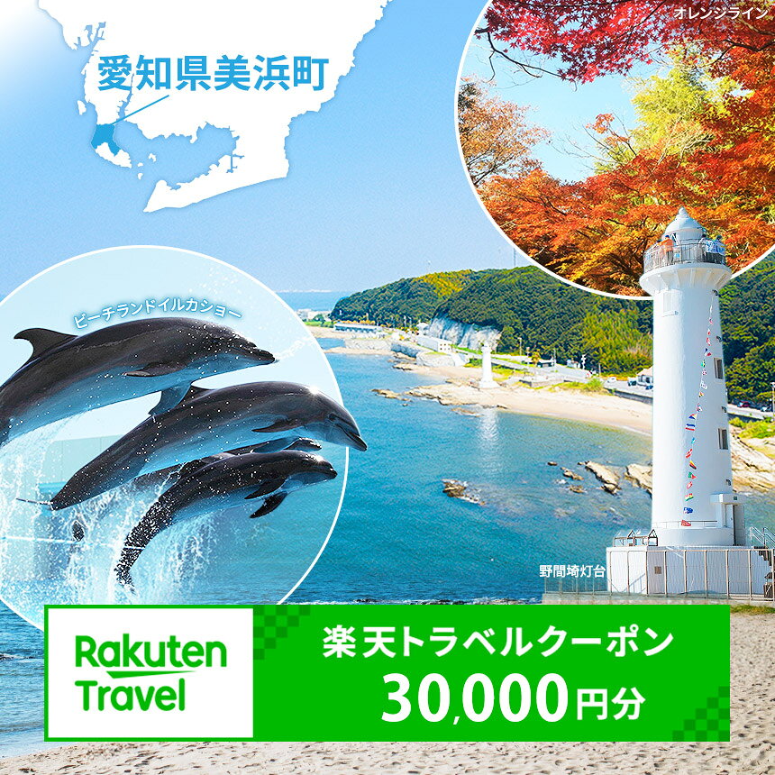 【ふるさと納税】愛知県美浜町の対象施設で使える楽天トラベルクーポン 寄付額30,000円 | ふるさと納税 楽天 トラベル 旅行 観光 宿泊 ホテル 旅館 温泉 温泉宿 温泉ホテル グランピング施設 愛知県 美浜町