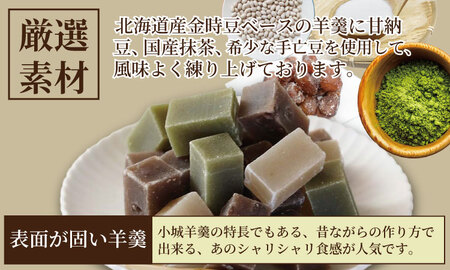 昔ながらの小城羊羹　8個入×6袋セット 山田老舗 和菓子 詰め合わせ（白練・抹茶・紅練・小倉） 切羊羹 表面シャリシャリ 羊羹小分け ゆうパケット便【A080-038】