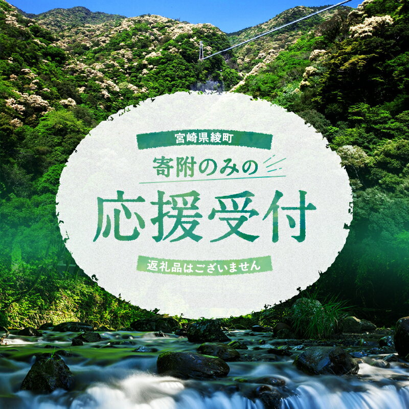 【ふるさと納税】宮崎県綾町 寄附のみの応援受付 ＜返礼品はございません＞ 宮崎県 綾町 返礼品なし 寄附 寄付のみ ふるさと応援