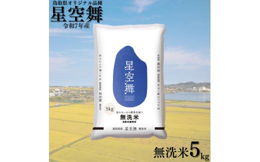 393K.鳥取県産星空舞◇無洗米5kg◇令和7年産