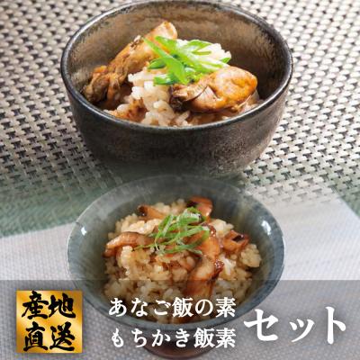ふるさと納税 石巻市 あなご飯の素 もちかき飯素 セット あなご飯 もちかき飯 穴子 牡蠣 味付 簡単調理 2合用 あなご