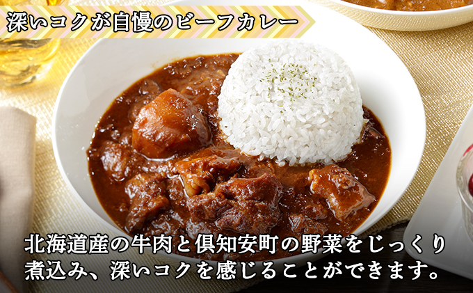 【定期便】毎月1回 計2回 カレー 4種 食べ比べ 8個 中辛 チキンレッグ スープカレー レトルト 業務用 北海道 倶知安町　【定期便・チキンカレー・ビーフカレー】