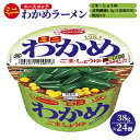 【ふるさと納税】ミニ わかめラーメン ごま・しょうゆ 38g×24個入[ エースコック ラーメン インスタント カップ麺 即席めん 時短 防災 備蓄 保存食 非常食 箱 ケース ]　 麺類 カップラーメン お昼ご飯 夜食 小腹 手軽 便利 醤油スープ