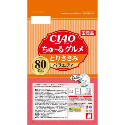 ふるさと納税 静岡市 いなば　猫・CIAOちゅ〜るグルメ　とりささみバラエティ　(14g×80本)×6袋 |  | 01
