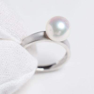 ふるさと納税 天草市 天草産 プラチナ パール リング あこや真珠 ピンク　11号_S085-346 |  | 01