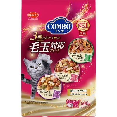 ふるさと納税 袋井市 【キャットフード】日本ペットフード　コンボ キャット　毛玉対応アソート　600g×12袋