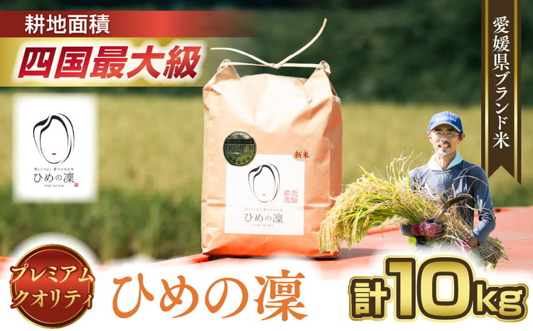 【先行予約】【R8年産】【愛媛県ブランド】ひめの凜 10kg（プレミアムクオリティ） ｜ お米 お米不足 お米品薄 おいしい お米 事業者支援 送料無料 白米 精米 国産 限定 ごはん ご飯 白飯 ゴハン 愛媛県産 鬼北町 ※2026年10月～発送