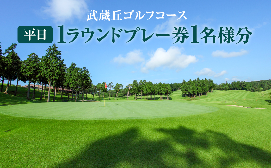 武蔵丘ゴルフコース 平日1ラウンドプレー券1名様分　HNNAVA001