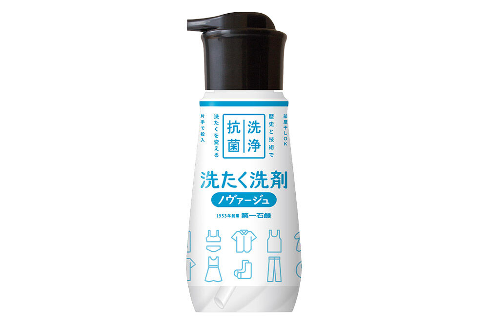 第一石鹸 ノヴァージュ超濃縮衣料用液体洗剤 プッシュ式 本体 300g×1個 [洗剤 洗濯洗剤 洗衣液 部屋干し 衣類 プッシュ式 本体 超濃縮タイプ 第一石鹸 ノヴァージュ]