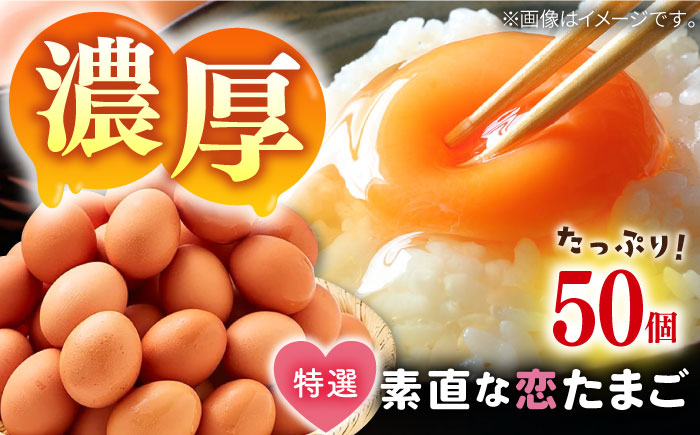 特選 素直な恋たまご 50個 《壱岐市》【しまのたまご屋さん】 [JAP017]たまご 玉子 ギフト 国産 たまごかけご飯 のし 卵  [JAP017]