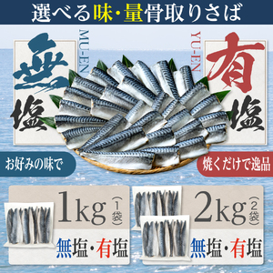 ＼ スピード発送 ／ 訳あり 有塩さば 骨取り 約2kg さば