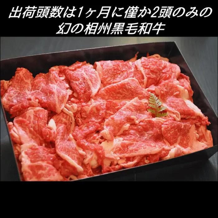 肉 黒毛和牛 切り落とし 700g 幻の相州黒毛和牛【相州黒毛和牛 幻の牛肉 極上の旨味と風味 キメ細かな上質の脂 様々な料理に ブランド牛 ブランド牛肉 神奈川特産品 かながわブランド 神奈川県 小