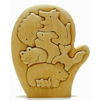 ふるさと納税 河内長野市 絵本のパズル　てぶくろ童話 知育玩具 木製パズル |  | 01