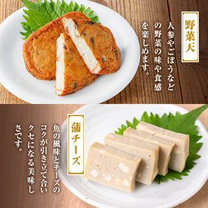 【B10003】老舗の味！さつま揚げ・かまぼこセットG(6種) 鹿児島 さつまあげ さつま揚げ 薩摩揚げ つきあげ 蒲鉾 練り物 ねりもの おかず おつまみ お惣菜 棒天 平天 セット 食べ比べ 詰合