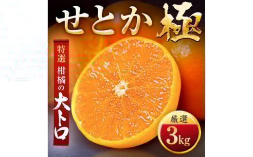 「夕やけブランド」柑橘の大トロ!＜せとか＞3kg＜E49-67＞【1509770】