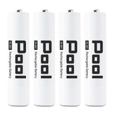 ニッケル水素電池Pool−プールー(単4形充電池4本+4ポート充電器)セット【1212960】