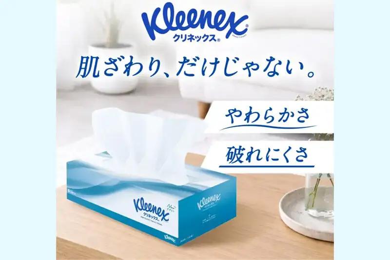 《6ヶ月ごとに2回お届け》定期便 ティッシュペーパー クリネックス ティシュー 5箱×1パック 秋田市オリジナル